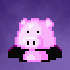 Purple secret pig