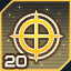 Icon for Reach Level 20 Sharpshooter