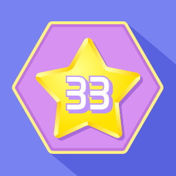 Get 33 stars (hexagon grid)