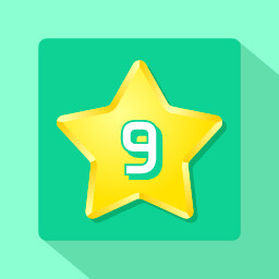 Get 9 stars (square grid)