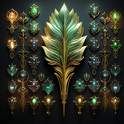 Magical leaves collection