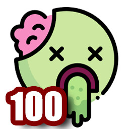 Killed 100 zombies