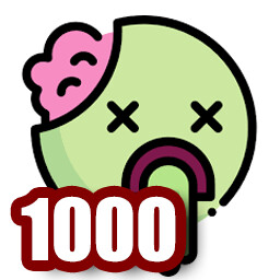 Killed 1000 zombies