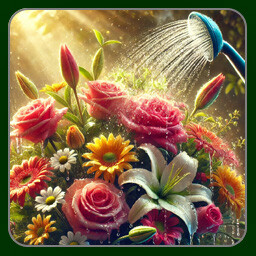 Watering the Flowers achievement icon for Having a HARD Time