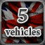 Icon for 5 Vehicles