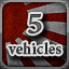 Icon for 5 Vehicles