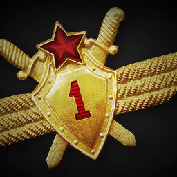 Military Pilot 1st Class achievement icon for Korea. IL-2 Series