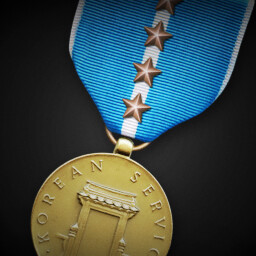 Korean Service Medal (Fourth Bronze  Service Star) achievement icon for Korea. IL-2 Series