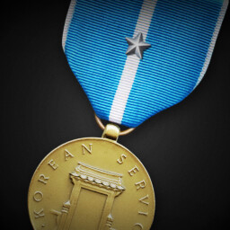 Korean Service Medal (First Silver Service Star) achievement icon for Korea. IL-2 Series