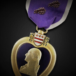 Purple Heart (Second Oak Leaf Cluster) achievement icon for Korea. IL-2 Series