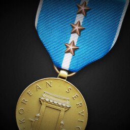 Korean Service Medal (Third Bronze Service Star) achievement icon for Korea. IL-2 Series
