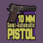 Icon for 10mm Semi-Automatic Pistol (Black)