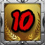 Icon for 10 Gold Medals