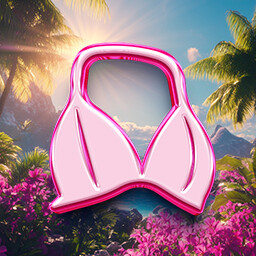 Lady in Distress achievement icon for Oops.. Where's My Bikini?! 👙🔥