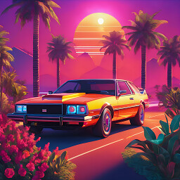 Icon for Synthwave Car 72