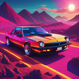 Icon for Synthwave Car 74