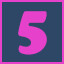 Icon for 5 level complete