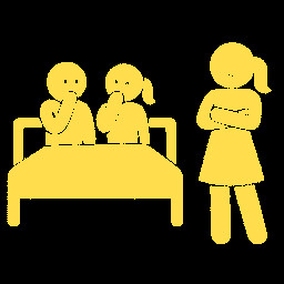 Lisa saw us in bed... achievement icon for Lisa Total investigation!