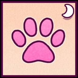 Icon for Nighttime Pink Paw Award.