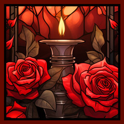 Tossing and turning achievement icon for The Crimson Maid