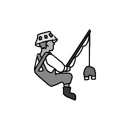 Icon for fisherman magnet