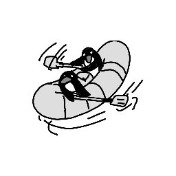 Icon for penguin rafting