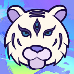 Three-eyed White Tiger