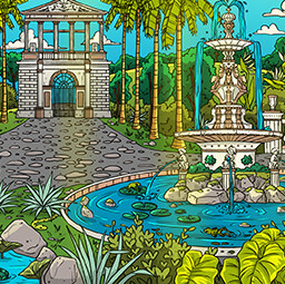 Icon for Completed Botanical Garden level.
