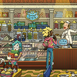 Icon for Completed Sweet Store level.