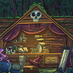 Icon for Completed Witches Market level.