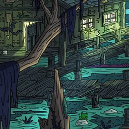 Icon for Completed The Dark Lake level.