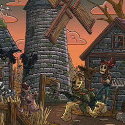 Icon for Completed Scarecrow's Fields level.