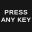 Press Any Key icon