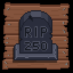"Die" 250 Times achievement icon for Echoes of Vasteria