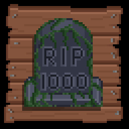 "Die" 1,000 Times achievement icon for Echoes of Vasteria