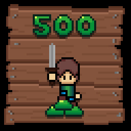 Kill 500 Enemies achievement icon for Echoes of Vasteria