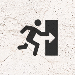 Icon for Exit the building