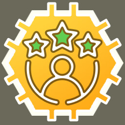 Customer Service Legend achievement icon for siMarket Supermarket Simulator