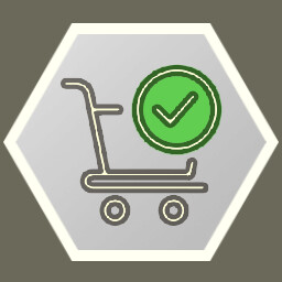 Efficient Cashier achievement icon for siMarket Supermarket Simulator