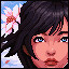 Icon for Girl with flower in hair