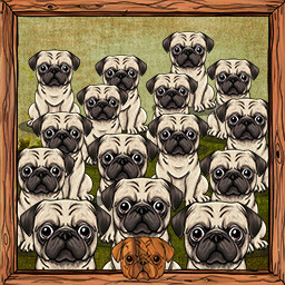 Icon for You got 15 Pugs!