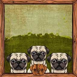 Icon for You got 3 Pugs!