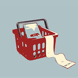 Icon for Visit the supermarket.