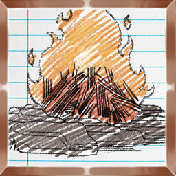 Warm achievement icon for Graphite