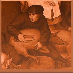 Icon for One shears sheep, the other shears pigs