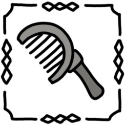 Icon for Hairbrush.