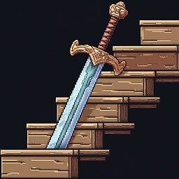 Icon for A sword stuck into the curtain wall.