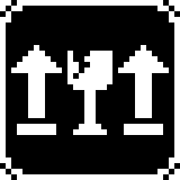 Icon for handle with care