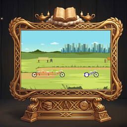 Triple Bike Pursuit Survivor achievement icon for Educational Family Games