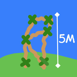Reach 5m achievement icon for IslaNode Rescue Signal